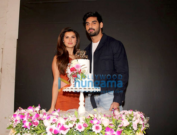 Photos: Ahan Shetty snapped celebrating Tara Sutaria’s birthday as they promote the film Tadap at Mehboob Studio Photos: Ahan Shetty snapped celebrating Tara Sutaria’s birthday as they promote the film Tadap at Mehboob Studio