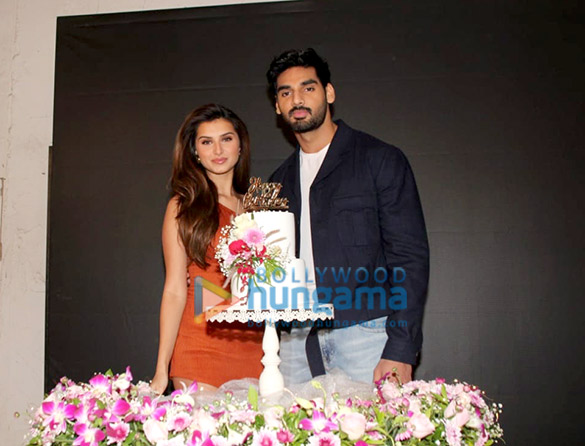 photos ahan shetty snapped celebrating tara sutarias birthday as they promote the film tadap at mehboob studio 3