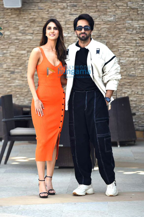photos ayushmann khurrana and vaani kapoor snapped promoting their film chandigarh kare aashiqui 1