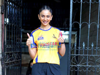 Photos: Rakul Preet Singh spotted for the photoshoot of Tennis Premier League in Andheri