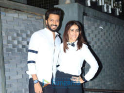 Photos: Riteish Deshmukh, Genelia D’Souza and Varun Sharma at Aayush Sharma and Arpita Khan’s Anniversary bash