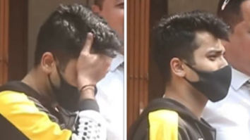 Aryan Khan’s friend Arbaaz Merchant poses for paparazzi after marking his attendance in the NCB office