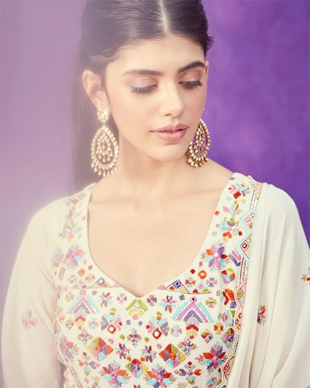 Sanjana Sanghi looks festive ready in white embroidered anarkali set worth Rs. 58,240