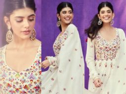 Sanjana Sanghi looks festive ready in white embroidered anarkali set worth Rs. 58,240