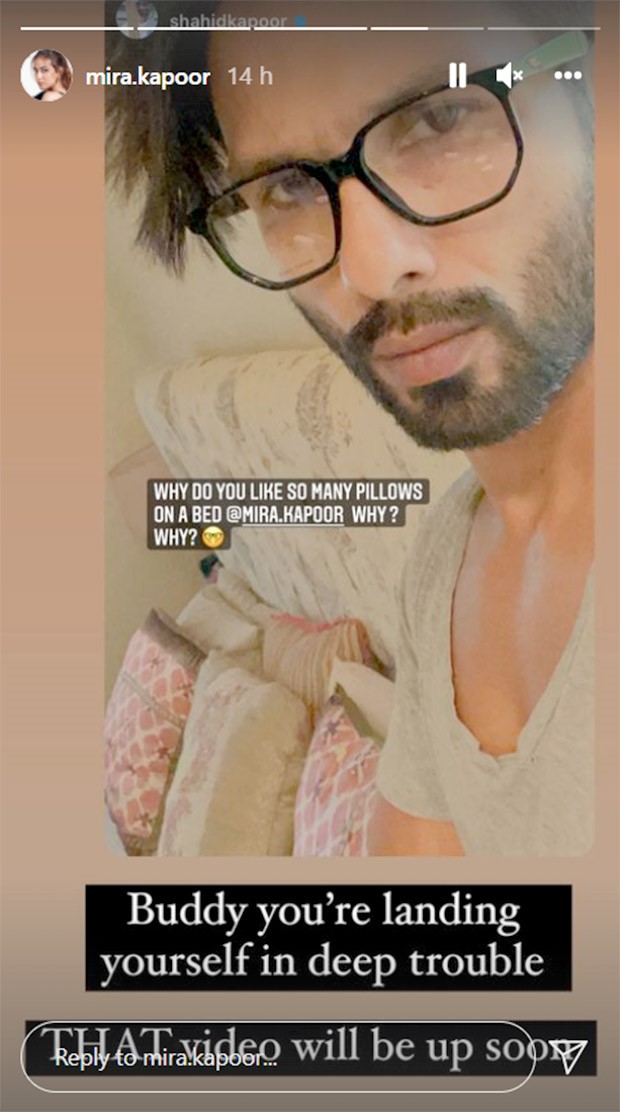 Shahid Kapoor asks Mira Rajput a silly question, the latter hilariously threatens him with 'that video'