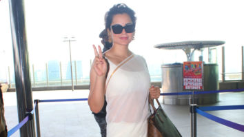 Spotted: Kangana Ranaut, Shankar Mahadevan and Aftab Shivdasani at Mumbai Airport