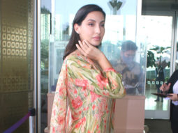 Spotted: Nora Fatehi at Mumbai Airport in Indian Avatar