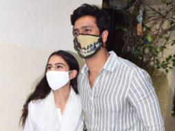Spotted: Vicky Kaushal and Sara Ali Khan at Juhu, Mumbai