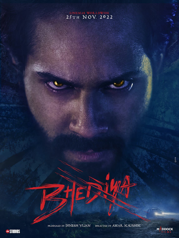 Varun Dhawan turns into an fiery werewolf in Bhediya first look; film to now release on November 25, 2022