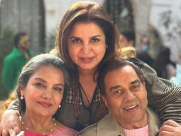 Shabana Azmi shares a picture with the ‘poetic’ Dharmendra and ‘effervescent’ Farah Khan from the sets of Rocky Aur Rani Ki Prem Kahani