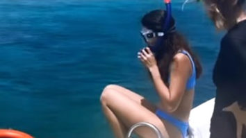 Alaya F goes underwater diving in blue bikini in Maldives, overcomes her fears