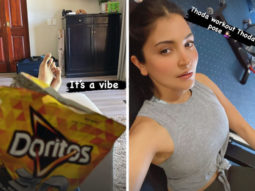 Anushka Sharma’s chill time is all about watching cricket while munching on chips