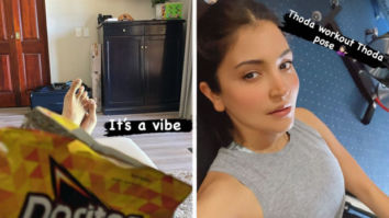 Anushka Sharma’s chill time is all about watching cricket while munching on chips