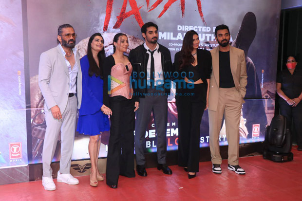 Athiya Shetty and KL Rahul make their first red carpet appearance together for Ahan Shetty's Tadap premiere 