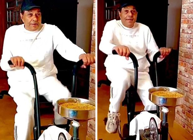 Dharmendra recreates his iconic 'Chakki Peecing' dialogue from Sholay, watch video