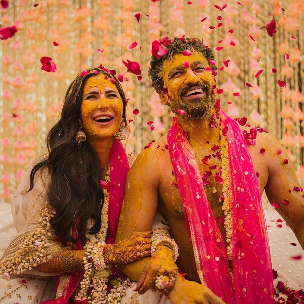 Katrina Kaif-Vicky Kaushal Wedding: The newlyweds share haldi ceremony pictures, gush with happiness and love Katrina Kaif-Vicky Kaushal Wedding: The newlyweds share haldi ceremony pictures, gush with happiness and love
