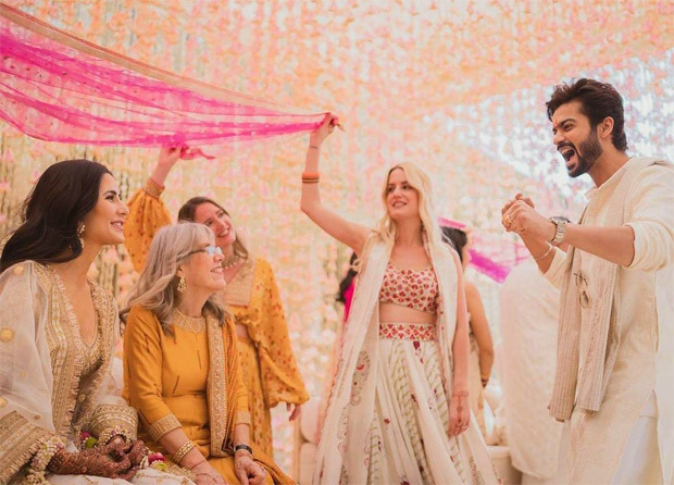 Katrina Kaif-Vicky Kaushal Wedding: The newlyweds share haldi ceremony pictures, gush with happiness and love Katrina Kaif-Vicky Kaushal Wedding: The newlyweds share haldi ceremony pictures, gush with happiness and love