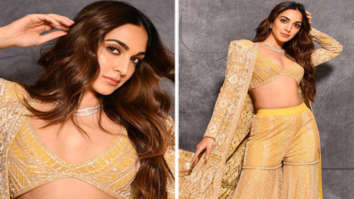 Kiara Advani bedazzles in yellow sequined sharara set which is just perfect for this wedding season