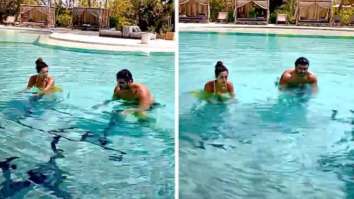 Malaika Arora sizzles in bikini as she does workout in pool with beau Arjun Kapoor; he calls her ‘a taskmaster’