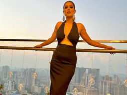 Nia Sharma looks sexy in a black plunging neckline dress at the launch of her song ‘Saat Samundar Paar