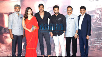 Photos: Ajay Devgn, Jr NTR, and Alia Bhatt at the trailer launch of RRR