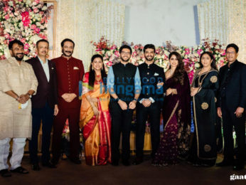 Photos: Celebs grace Milind Gunaji's son Abhishek Gunaji and Radha Patil's wedding in Mumbai
