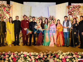 Photos: Celebs grace Milind Gunaji's son Abhishek Gunaji and Radha Patil's wedding in Mumbai