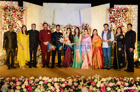 photos celebs grace milind gunajis son abhishek gunaji and radha patils wedding in mumbai 2