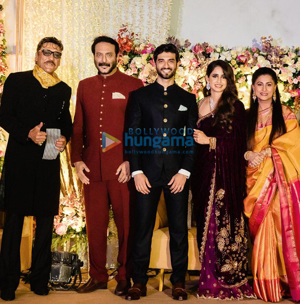 photos celebs grace milind gunajis son abhishek gunaji and radha patils wedding in mumbai 3