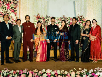 Photos: Celebs grace Milind Gunaji's son Abhishek Gunaji and Radha Patil's wedding in Mumbai