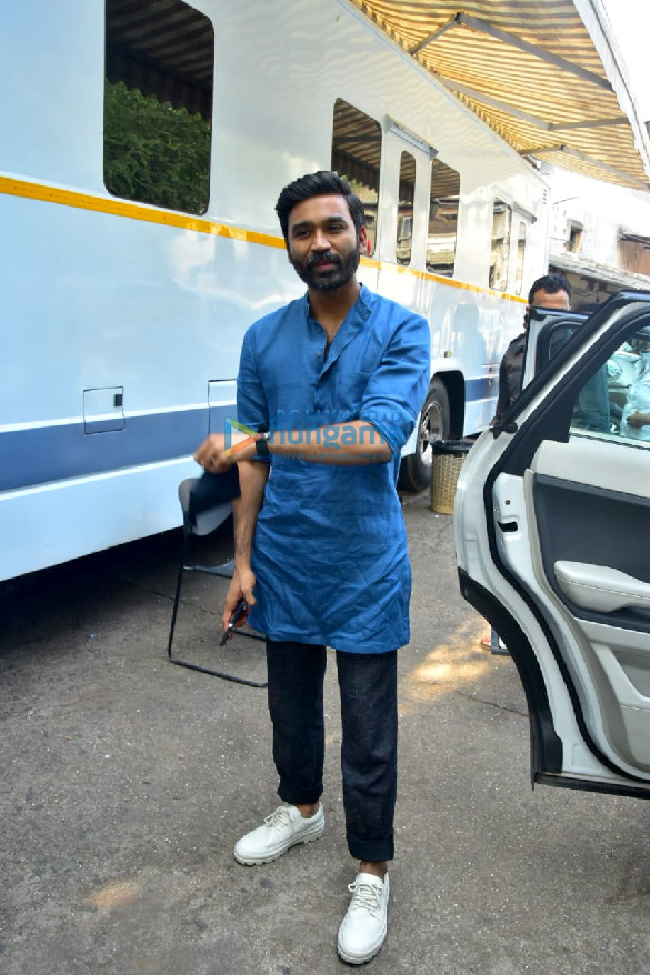 photos dhanush spotted at filmistan studio 3