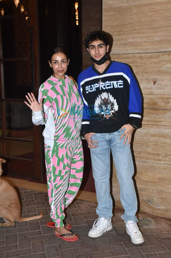 Photos: Malaika Arora spotted in Bandra with her son