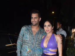 Photos: Neha Bhasin and Rajiv Shukla spotted in Bandra