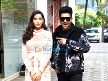 Photos: Nora Fatehi and Guru Randhawa snapped at T-Series office in Andheri