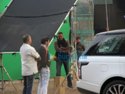 Photos: Sanjay Dutt spotted at shoot location in Bandra