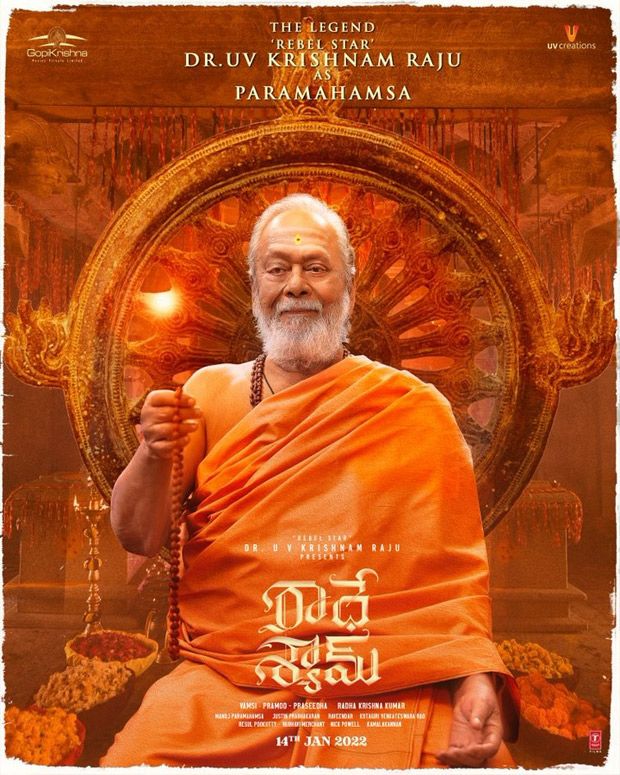 Prabhas' uncle Krishnam Raju turns into Paramahamsa for Radhe Shyam