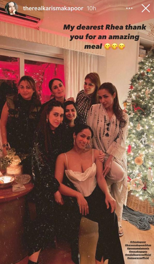Sneak peek inside Kareena Kapoor Khan, Karisma Kapoor, Malaika Arora, and Masaba Gupta's early Christmas party at Rhea Kapoor's home