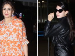 Spotted: Raveena Tandon, Nora Fatehi at Mumbai Airport