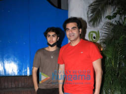 Photos: Arbaaz Khan and Arhaan Khan snapped at Olive
