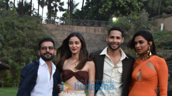 Photos: Deepika Padukone, Siddhant Chaturvedi, Ananya Panday and Shakun Batra snapped promoting their film Gehraiyaan at Taj Lands End