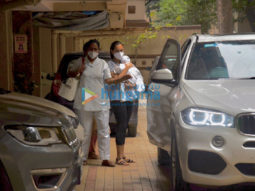 Photos: Dia Mirza snapped at Khar clinic with her son