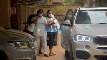 Photos: Dia Mirza snapped at Khar clinic with her son