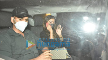 Photos: Karan Johar and Rashmika Mandanna snapped in Bandra