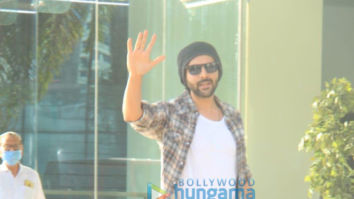 Photos: Kartik Aaryan and Nitesh Tiwari snapped at Sajid Nadiawala’s office