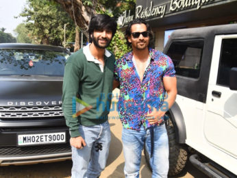 Photos: Meezaan Jafri and Harshvardhan Rane snapped in Juhu