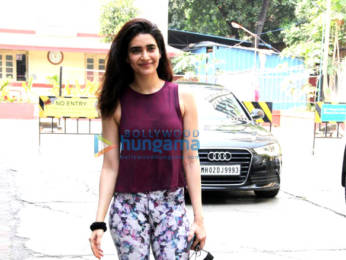 Photos: Neha Sharma and Karishma Tanna spotted at a gym in Bandra