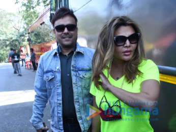 Photos: Rakhi Sawant and Ritesh Singh snapped on sets of Bigg Boss