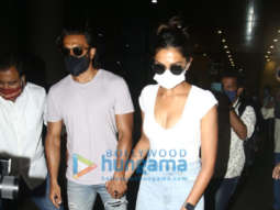 Photos: Ranveer Singh and Deepika Padukone snapped at the airport