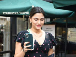 Photos: Saiee Manjrekar spotted at Starbucks in Andheri