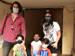 Photos: Sunny Leone and her family snapped in Andheri